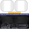 EcoNour Windshield Sun Shade Cartoon Design Medium Size (31″ L x 28″ W), Funny Printed Car Sunshade Foldable, 240T Polyester Blocks Heat and UV Rays for Front Window Protection(X-Small)