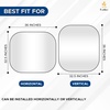 EcoNour Windshield Sun Shade Cartoon Design Medium Size (31″ L x 28″ W), Funny Printed Car Sunshade Foldable, 240T Polyester Blocks Heat and UV Rays for Front Window Protection(Large)