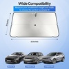 EcoNour Windshields Sun Shade for SUV & MPV, Car Front Windshields UV Blocker Sunshade & Window Tint, Shade Accessories with Storage Pouch Keeps Interior Cool, X-Large 61 x 35 Inch(Small)