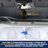 Econour Car Windshield Sun Shade, Front Window Sun Blocker for SUVs,Sedan