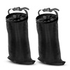 EcoNour 2 Pack Car Trash Bag | Washable Back Seat Hanging Bag | Elastic Opening & Easy Mount | Garbage Can with Waterproof Oxford Material, Accessories for Camping, Traveling & Outdoor(Black)
