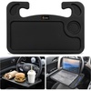 EcoNour 2 in 1 Car Steering Wheel Desk | Lap Desk for Convenient Working | | Bamboo Trays for Eating | Interior Accessories for Truck Drivers | Lightweight Wooden Tray with Easy Storage(Fit For Hyundai Elantra 2011-2026)