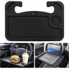 EcoNour 2 in 1 Car Steering Wheel Desk | Lap Desk for Convenient Working | | Bamboo Trays for Eating | Interior Accessories for Truck Drivers | Lightweight Wooden Tray with Easy Storage(Fit for Toyota Corolla 2020-2026)