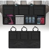 EcoNour Backseat Trunk Organizer | 42 x20 Inches Car Storage with 9 Spacious Pockets | Waterproof, Heavy-Duty Hanging Organizer for SUVs, Trucks & Hatchbacks | Space-Saving, Foldable & Easy to Install(42 x 20 inches)