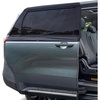EcoNour Car Front Side Window Sun Shades Compatible for Toyota Tundra | 2P | ack Breathable Super Stretchy Mesh Sun Shade | Heat Block UV Protection Car Window Screen Covers | Mosquito Net Curtains(XXXX-Large)
