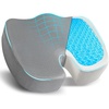 EcoNour Gel Seat Cushion – Office Chair Cushions for Sciatica & Tailbone | Pain Relief – Coccyx Memory Foam Desk Chair Support & Car Seat Cushion – Back Pain Relief Pillow for Long Sitting(Grey)