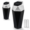 EcoNour Mini Trash Can with Lid (2 Pack) | Small Car Trash Can Cup Holder | | Leakproof Trash Bin with 30 pcs Garbage Bags | for Car, Home & Office(Diamond Mini Trash Can with Lid)