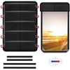 EcoNour RV Window Shade | Foldable Trailer Door Window Cover for Total UV | | Camper Window Shade for Privacy Blackout | Trailer Accessories for Camper Windows | 25×16 inches(Charcoal Black)