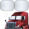 EcoNour Tesla Windshield Sun Shade for Model 3/Y 2017-2026, Foldable Front Window Sunshade Heat & UV Blocker for Tesla Interior Accessories(Semi-Truck)