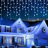 EcoNour Warm White Easter Icicle Lights for Outside, 196.85 FT 2000LED Outdoor Icicle Lights with 8 Mode, 8HR Timer, Memory Function, Clear Wire connectable, Plug in Fairy Lights for Roofline, Yard(Cool White)
