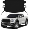 EcoNour Windshield Snow Cover | Heavy-Duty 600D Oxford Fabric | Waterproof Winter Car Windshield Cover for Pickup Trucks, SUVs & Vans | Essential Car Winter Accessories | X-Large (74″x43″)