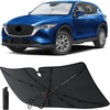 EcoNour Windshields Sun Shade for Car | Foldable Sun Shield | UV & Heat Protection for Front Window Shade with Storage Pouch | Fits Coupe, Sedan & Hatchbacks | Small 52″x31″(CX-5 2017-2026)