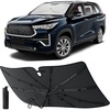 EcoNour Windshields Sun Shade for SUV & MPV, Car Front Windshields UV Blocker Sunshade & Window Tint, Shade Accessories with Storage Pouch Keeps Interior Cool, X-Large 61 x 35 Inch(X-Large)