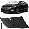 EcoNour Windshields Sun Shade for SUV & MPV, Car Front Windshields UV Blocker Sunshade & Window Tint, Shade Accessories with Storage Pouch Keeps Interior Cool, X-Large 61 x 35 Inch(Fusion 2013-2021)