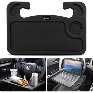 EcoNour 2 in 1 Car Steering Wheel Desk | Lap Desk for Convenient Working | | Bamboo Trays for Eating | Interior Accessories for Truck Drivers | Lightweight Wooden Tray with Easy Storage(Fit For Honda CRV 2023-2026)