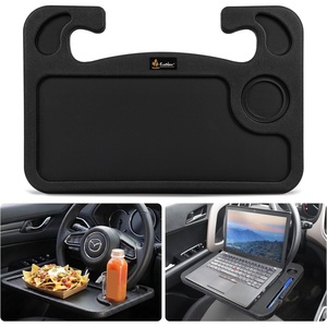 EcoNour 2 in 1 Car Steering Wheel Desk | Lap Desk for Convenient Working | | Bamboo Trays for Eating | Interior Accessories for Truck Drivers | Lightweight Wooden Tray with Easy Storage(Fit For Mazda CX 5 2017-2026)