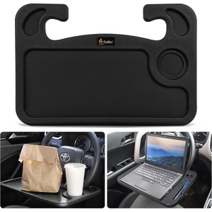 EcoNour 2 in 1 Car Steering Wheel Desk | Lap Desk for Convenient Working | | Bamboo Trays for Eating | Interior Accessories for Truck Drivers | Lightweight Wooden Tray with Easy Storage(Fit for Toyota RAV4 2019-2025)