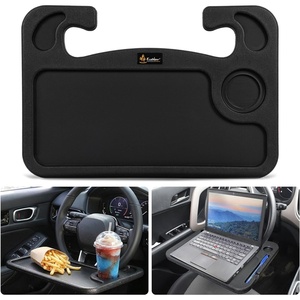 EcoNour 2 in 1 Car Steering Wheel Desk | Lap Desk for Convenient Working | | Bamboo Trays for Eating | Interior Accessories for Truck Drivers | Lightweight Wooden Tray with Easy Storage(Fit for Civic Honda 2022-2026)