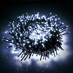 EcoNour 41 Ft 1000 LED Cluster Twinkle Lights for Easter Decor, 8 Modes String Lights for Decoration with Timer and Memory Function, Ambient Warm White Fairy Lights for Magical Home & Garden Décor(Cool White)