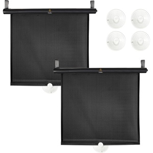 EcoNour Car Window Shades for Baby | 2 Pack Side Window Sun Shade | UV & Sun Glare Protection for Rear Window Shade | Baby Window Sun Shade with Suction Cup | Car Accessories for Kids(14″x17″)