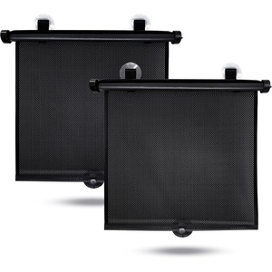 EcoNour Car Window Shades for Baby 2 Pack Upgraded, Shades for Side Window | Comes with Enhanced Suction Cups & Large Clips for Durability | Baby Car Accessories (18″ x 20″)(Medium)