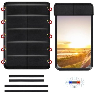 EcoNour RV Window Shade | Foldable Trailer Door Window Cover for Total UV | | Camper Window Shade for Privacy Blackout | Trailer Accessories for Camper Windows | 25×16 inches(Charcoal Black)