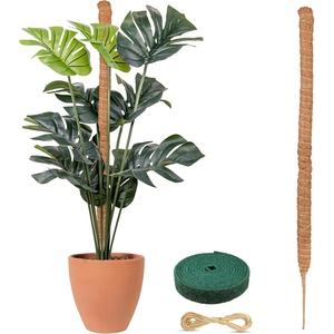 EcoNour Tall Moss Pole for Plants (1-Pack) 48-Inch | Large Monstera Plant Support for Climbing and Growth | Elevate Your Indoor Garden | Tall Plant Support for Indoor Potted Plants to Grow Upwards(63 Inches – (1 PC))