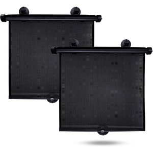 EcoNour Window Shades for Car Baby (2 Pack) | Retractable car Window Shade | for Baby for Sun Protection for Kids, Passengers & Pets in The Back Seat | Car Window Covers for Trucks | (20”x22”)(Medium)