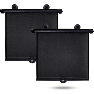 EcoNour Window Shades for Car Baby (2 Pack) | Retractable car Window Shade | for Baby for Sun Protection for Kids, Passengers & Pets in The Back Seat | Car Window Covers for Trucks | (20”x22”)(Large)
