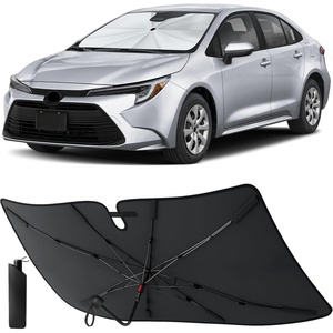 EcoNour Windshields Sun Shade for Car | Foldable Sun Shield | UV & Heat Protection for Front Window Shade with Storage Pouch | Fits Coupe, Sedan & Hatchbacks | Small 52″x31″(Corolla 2020-2026)