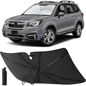 EcoNour Windshields Sun Shade for Car | Foldable Sun Shield | UV & Heat Protection for Front Window Shade with Storage Pouch | Fits Coupe, Sedan & Hatchbacks | Small 52″x31″(Forester 2014-2018)