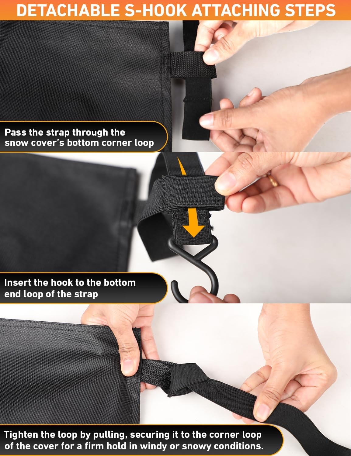 image:imageEcoNour Car Snow Cover Compatible for Subaru Impreza Windshield Cover for Ice and Snow with SHook Straps HeavyDuty 600D Oxford Winter Car Cover Waterproof amp AntiSlip