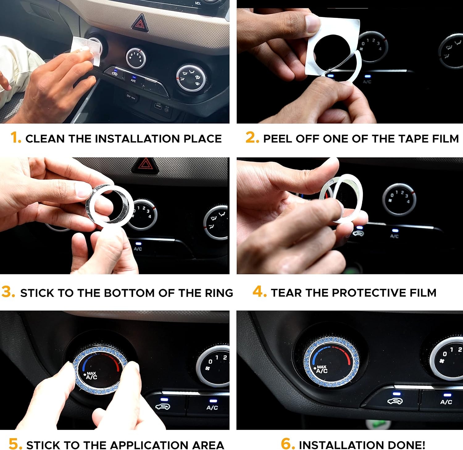image:imageEcoNour Cup Coaster Black 2 Pack Trash Bag Blue Push Start Button Bling 1 Pack Waterproof and Leakproof Interiors