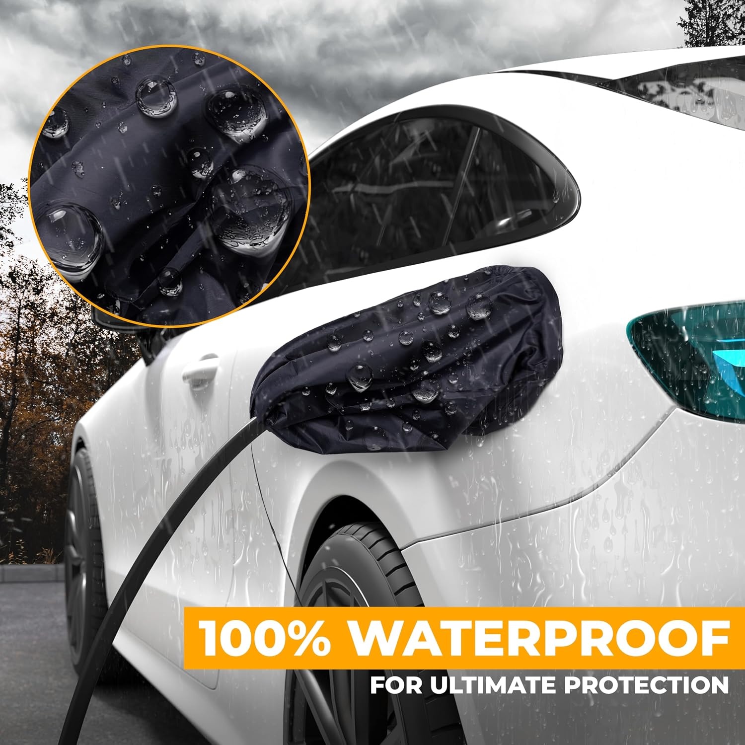 image:imageEcoNour EV Charger Port Cover Enhanced UV amp Snow Resistance Durable amp Secure Fit for SteelBodied EVs Outdoor Protection for Rain Snow and Dirt Magnetic amp Waterproof for Electric Vehicles