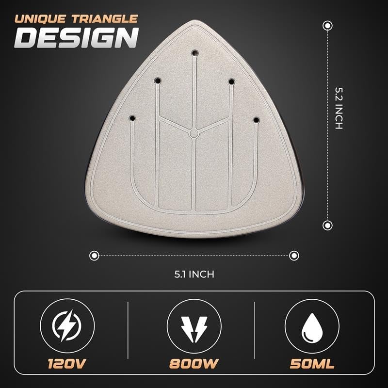 image:imageEcoNour Mini Steam Iron for Clothes Travel Iron Mini with SteamPortable Iron Steamer Compact Iron for Sewing Quilting amp Crafts NonStick Soleplate Includes Glove Measuring Cup amp Storage Pouch