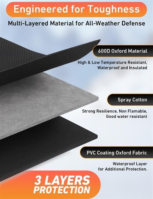 image:imageEcoNour Snow Cover for Toyota Tacoma HeavyDuty Windshield Cover for Ice and Snow Protection 600D Oxford Winter Car Cover with SHook StrapsFit for Lexus IS 300