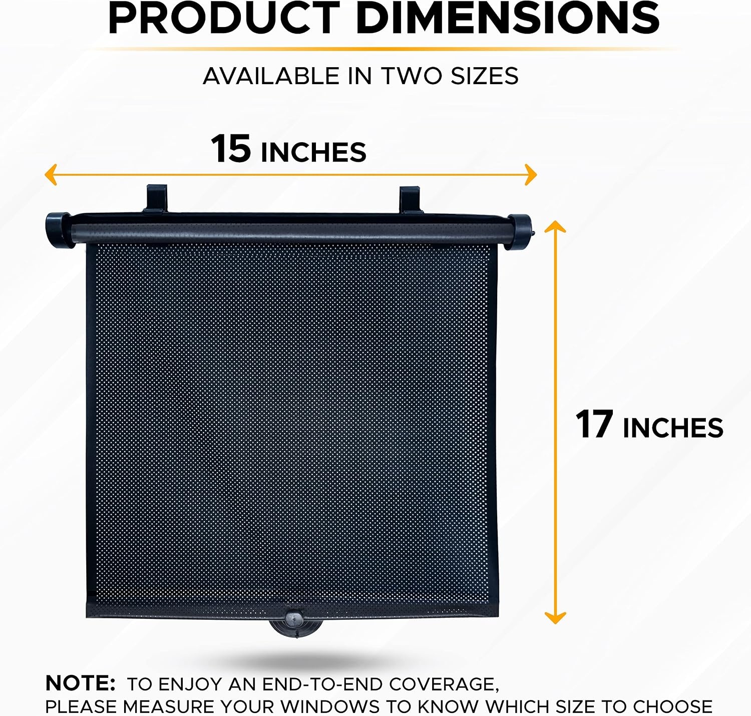image:imageEcoNour Umbrella Sunshade Side Window Sunshade Reflects UV Rays Retractable Roller for Kids
