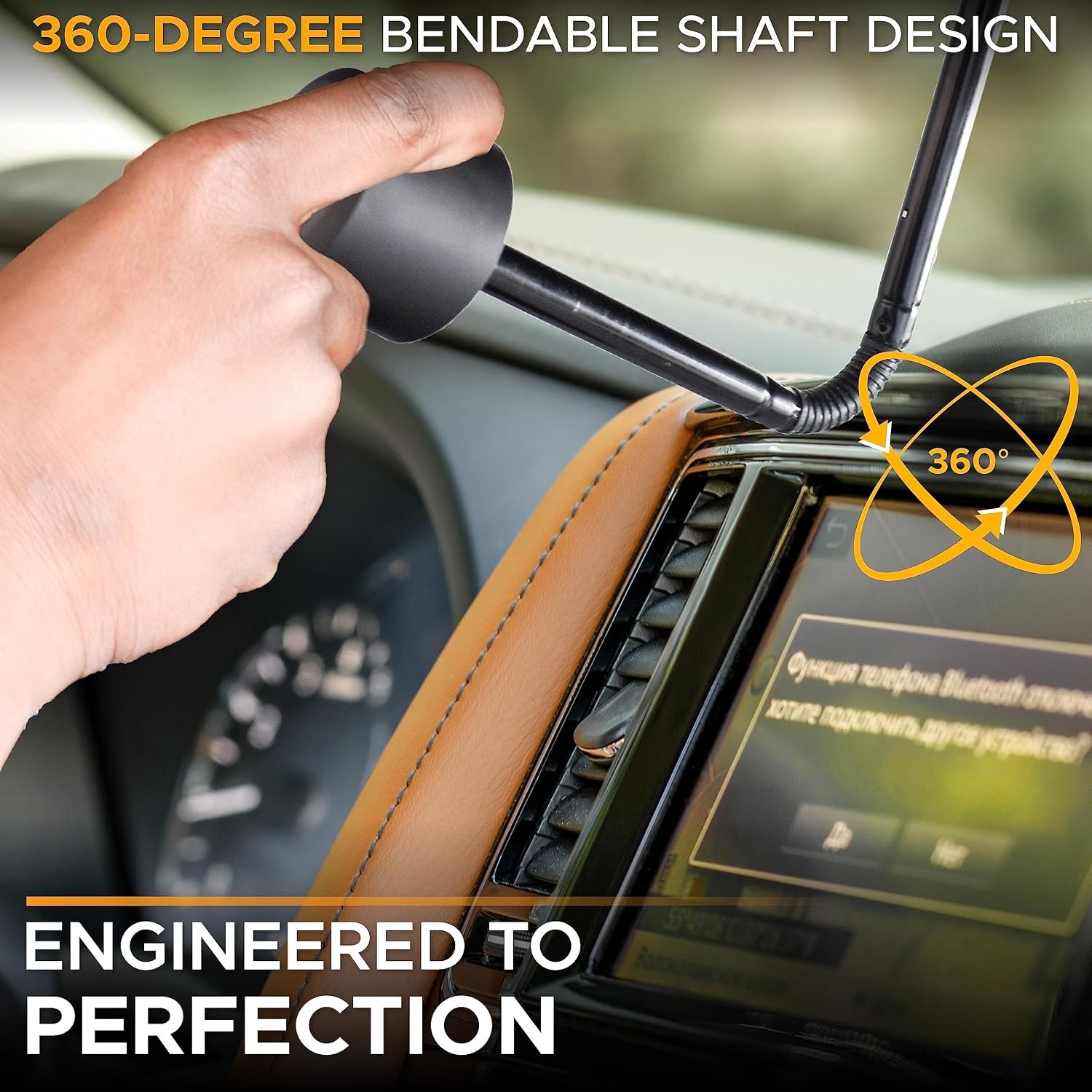 image:imageEcoNour Umbrella Windshield Sun Shade for Car Bendable Sunshade for UV amp Interior Protection Keeps Interior Cool Foldable Front Window Sunshades Suitable for Sedan and SUV XLarge 57 x32