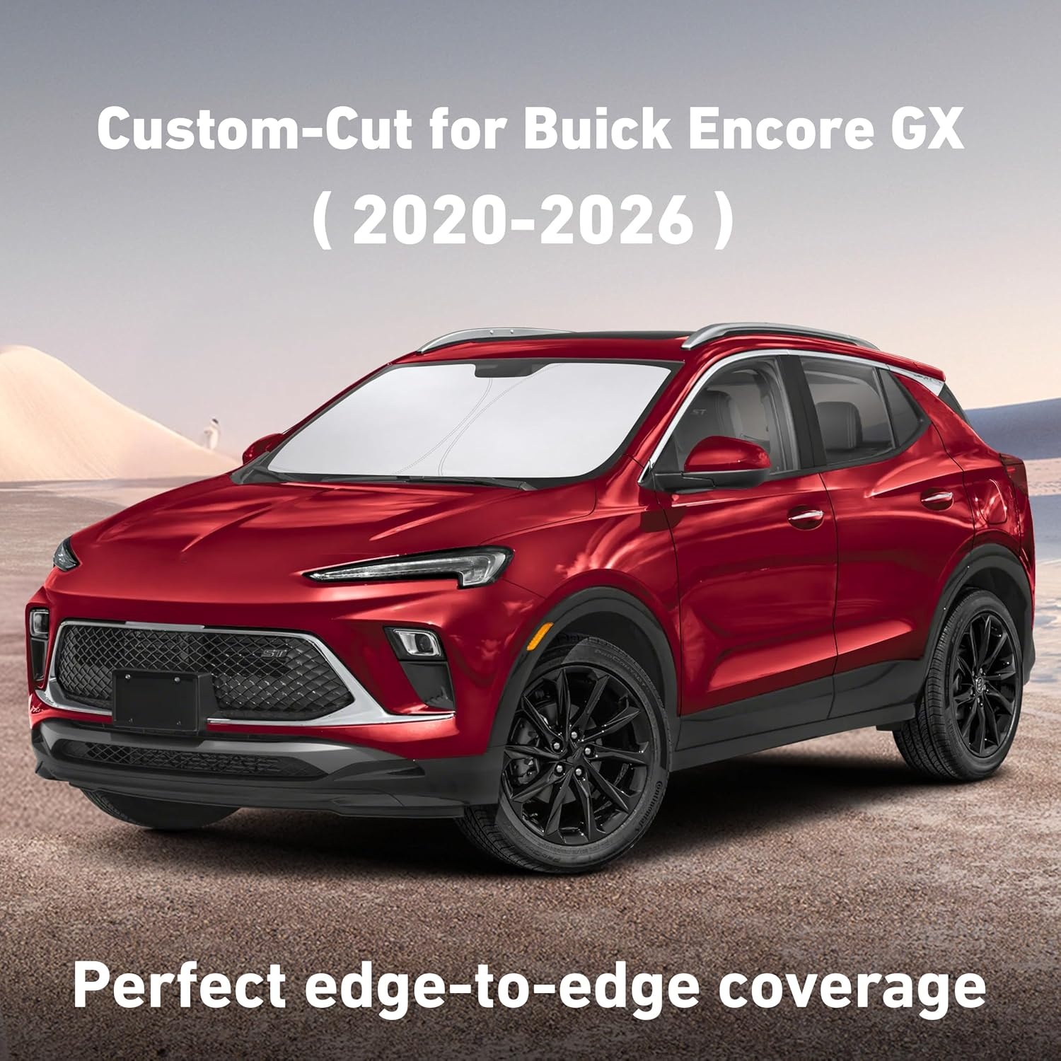 image:imageEcoNour Windshield Sunshade Compatible for Buick Encore GX 20202025 2026 Sun Visor for Front Windshield amp Window Sun Shade Cover UV Heat Blocker amp Protector Car Accessories
