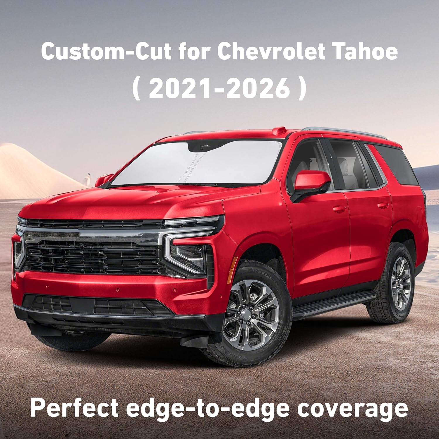 image:imageEcoNour Windshield Sunshade Compatible for Chevrolet Tahoe 20212025 2026 Sun Visor for Front Windshield amp Window Sun Shade Cover UV Heat Blocker amp Protector Car Accessories