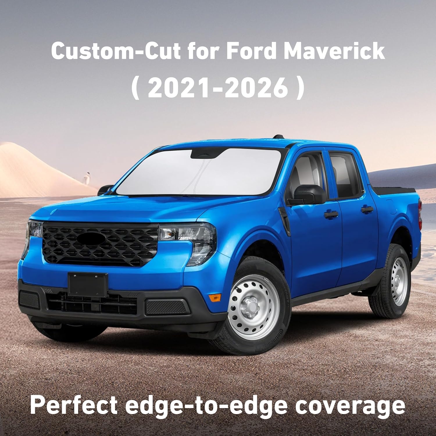 image:imageEcoNour Windshield Sunshade Compatible for Ford Maverick 20212025 2026 Sun Visor for Front Windshield amp Window Sun Shade Cover UV Heat Blocker amp Protector Car Accessories