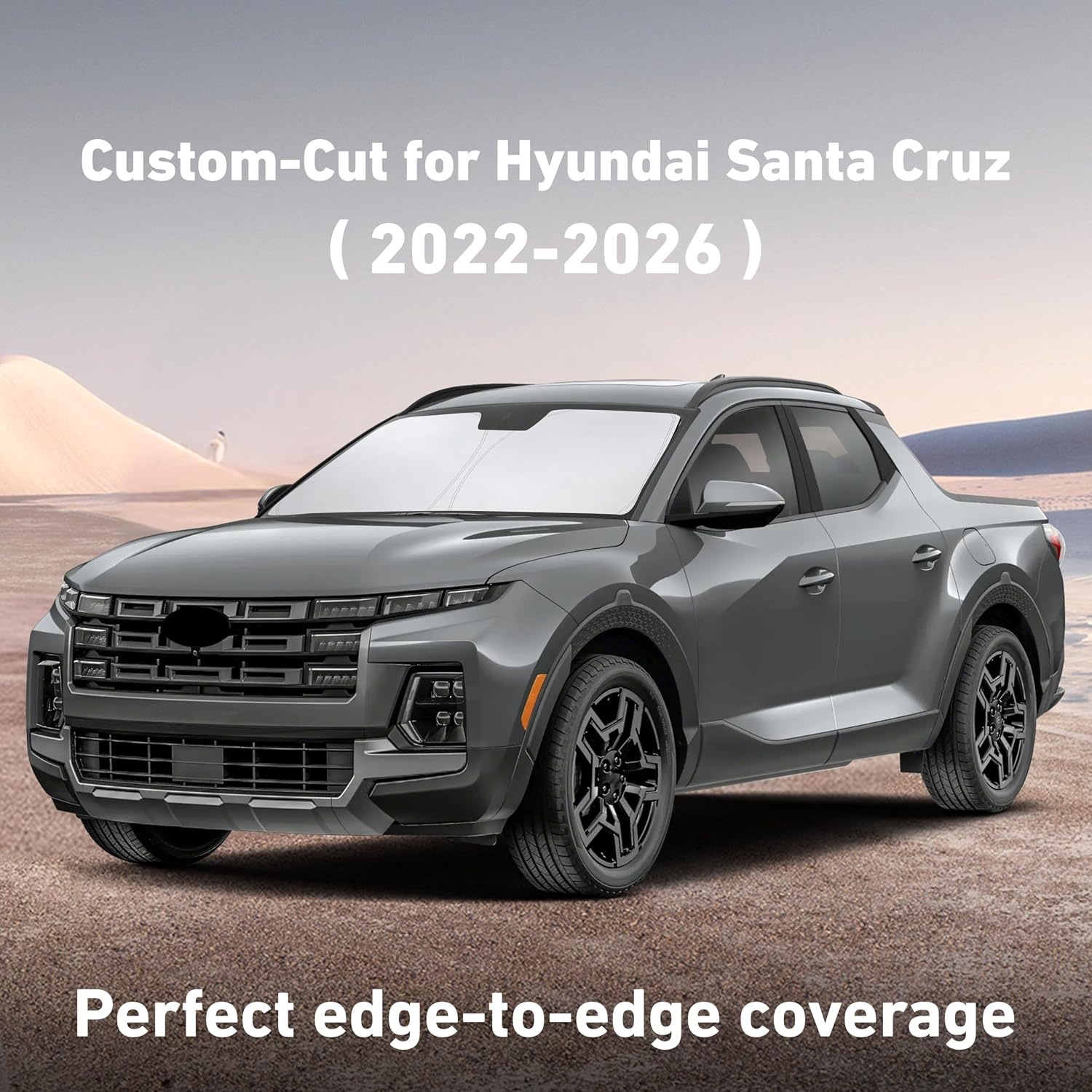 image:imageEcoNour Windshield Sunshade Compatible for Hyundai Santa Cruz 20222026 Sun Visor for Front Windshield amp Window Sun Shade Cover UV Heat Blocker amp Protector Car Accessories