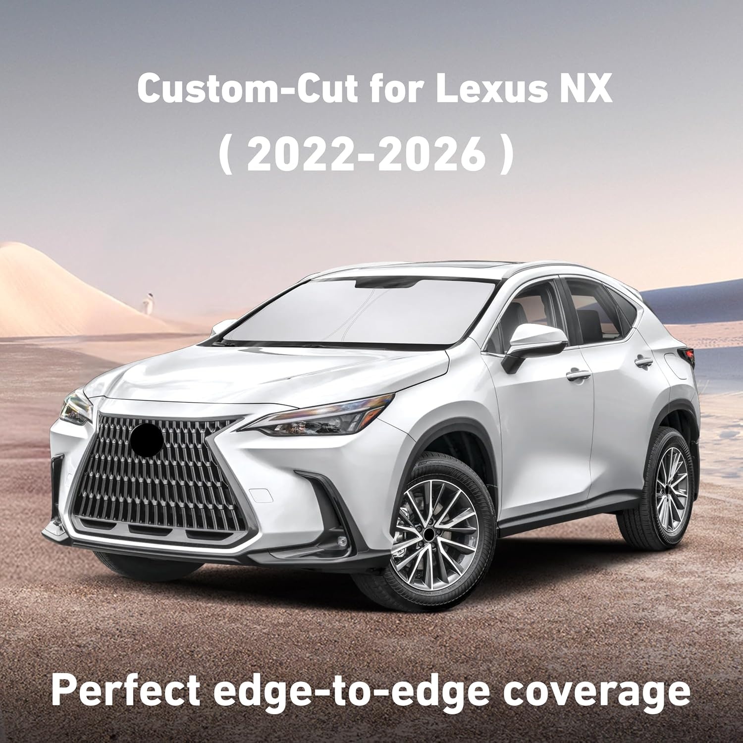 image:imageEcoNour Windshield Sunshade Compatible for Lexus NX 20222024 2025 2026 Sun Visor for Front Windshield amp Window Sun Shade Cover UV Heat Blocker amp Protector Car Accessories