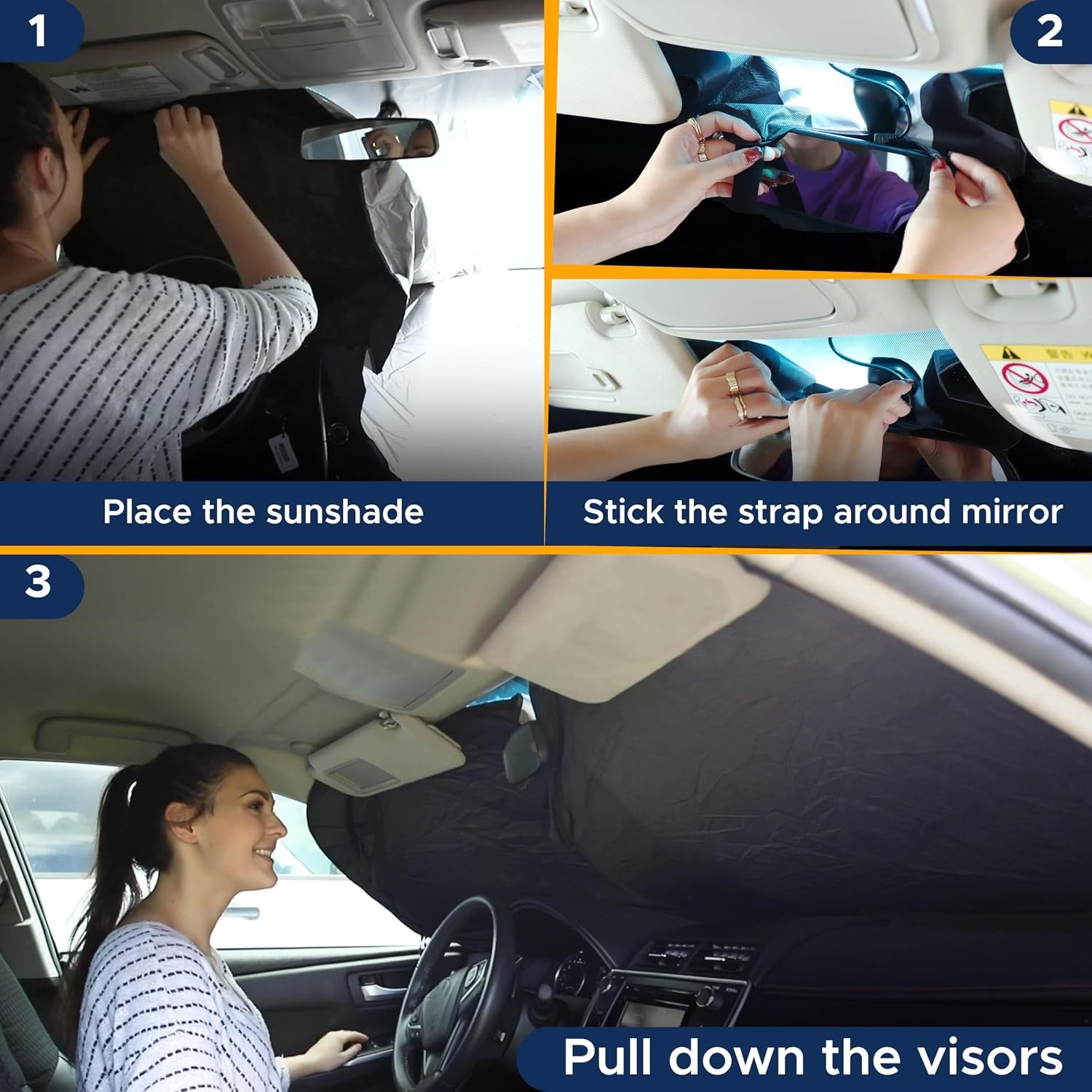 image:imageEconour Windshield Sun Shade for Ford ETransit 20152026 Sunshade for Front Window amp Windshield Sun Visor UV Rays Heat Blocker amp Protector Van AccessoriesJeep