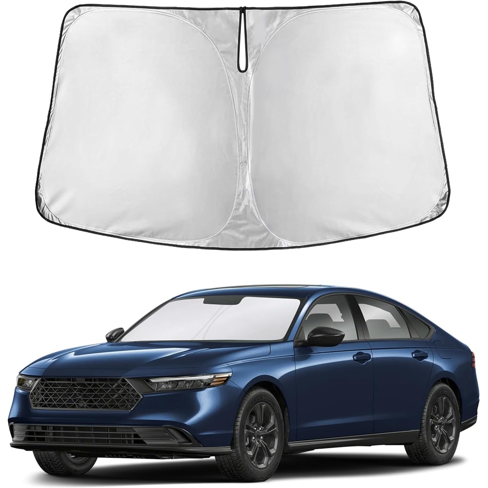 image:imageAutovir Windshield Sun Shade 20172026 Tesla Model 3 amp Y 280T Visor ShadeAccord 20232026
