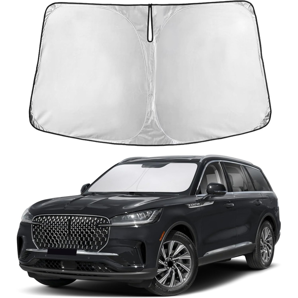 image:imageAutovir Windshield Sun Shade 20172026 Tesla Model 3 amp Y 280T Visor ShadeAviator 20202026
