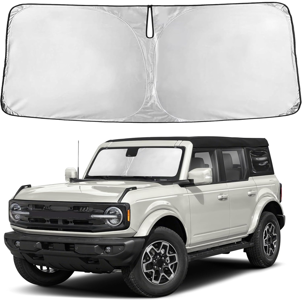 image:imageAutovir Windshield Sun Shade 20172026 Tesla Model 3 amp Y 280T Visor ShadeBronco 20212026