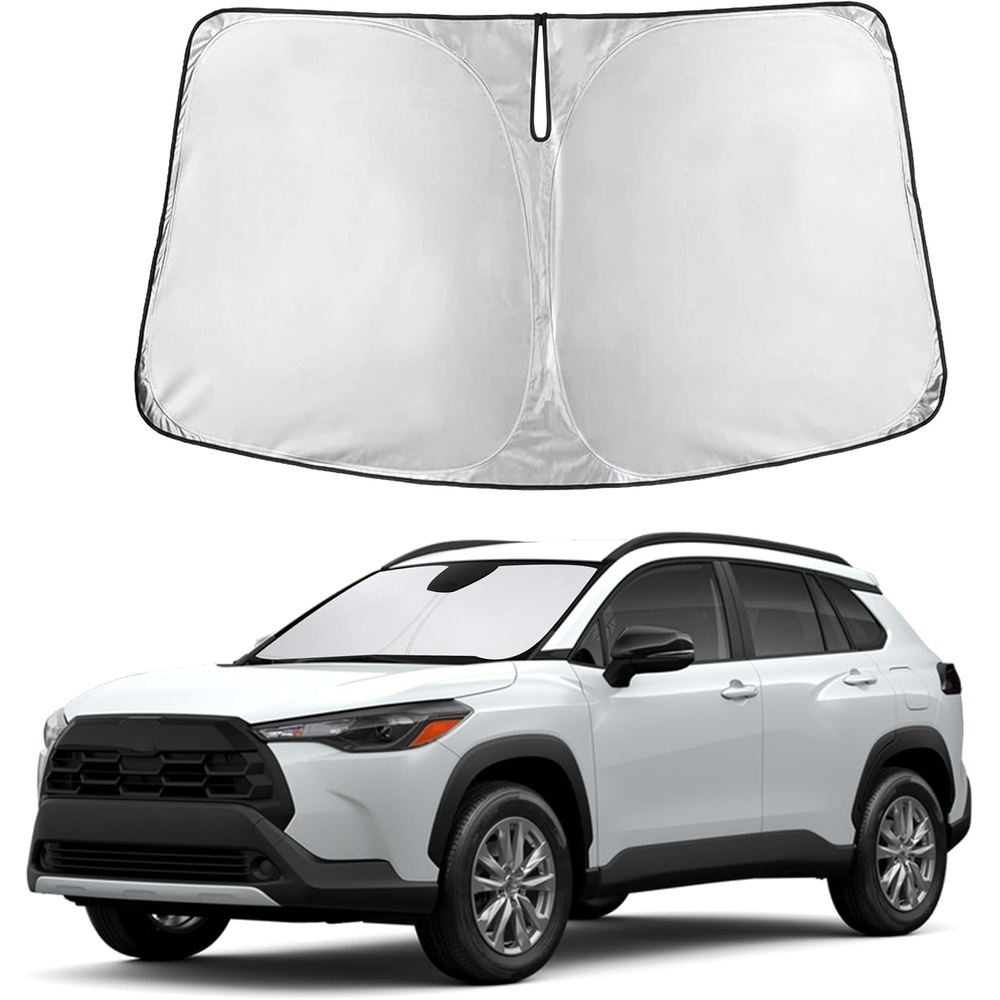 image:imageAutovir Windshield Sun Shade 20172026 Tesla Model 3 amp Y 280T Visor ShadeCorolla Cross 20222026