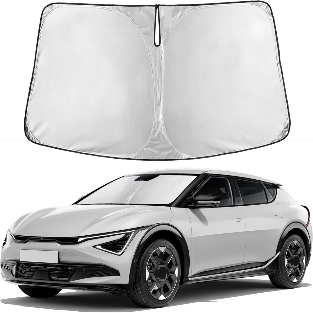 image:imageAutovir Windshield Sun Shade 20172026 Tesla Model 3 amp Y 280T Visor ShadeEV6 20222025
