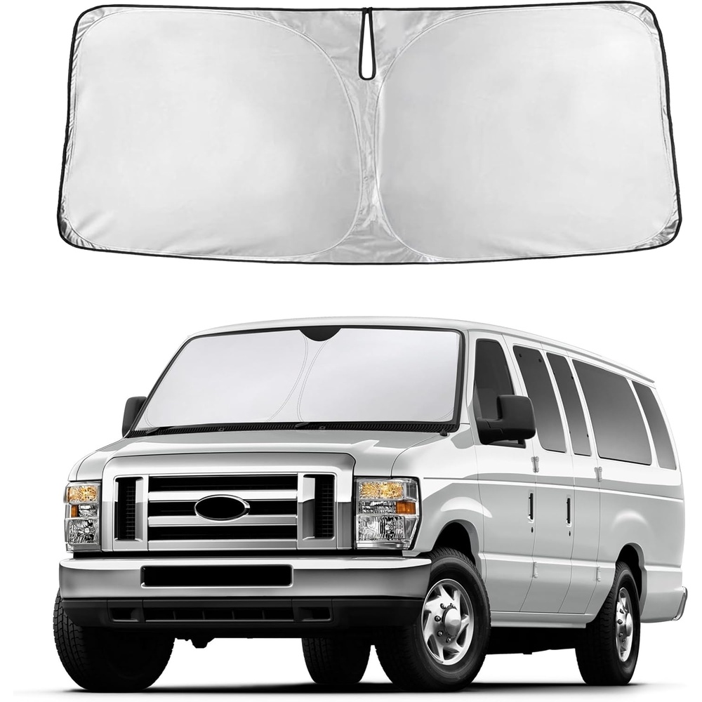 image:imageAutovir Windshield Sun Shade 20172026 Tesla Model 3 amp Y 280T Visor ShadeEconoline Eseries 19922026